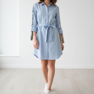 Blue Dress Calvin Klein Clothing Tag with  Stripe